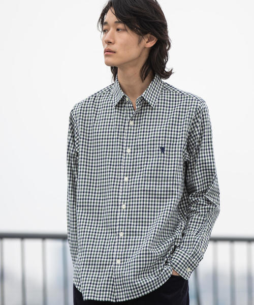 coen（コーエン）の「シェパードチェックレギュラーカラーシャツ（シャツ/ブラウス・メンズ・ブラウン/ワインレッド/ダークグリーン・LARGE/MEDIUM/X-LARGE/SMALL）」の2枚目の写真