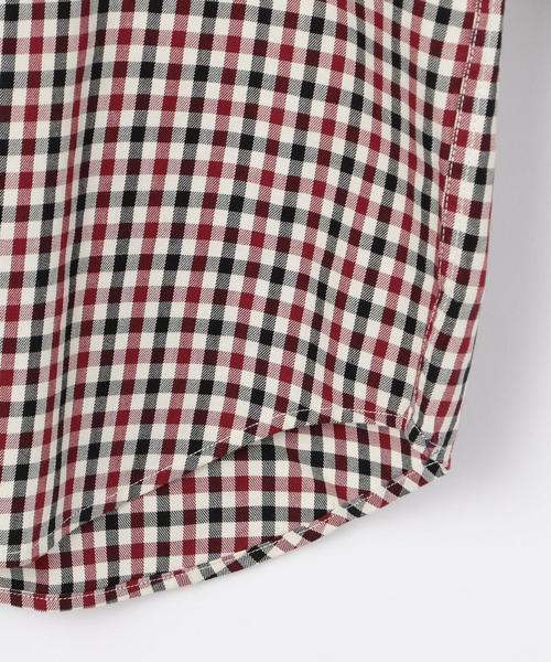 coen（コーエン）の「シェパードチェックレギュラーカラーシャツ（シャツ/ブラウス・メンズ・ブラウン/ワインレッド/ダークグリーン・LARGE/MEDIUM/X-LARGE/SMALL）」の7枚目の写真