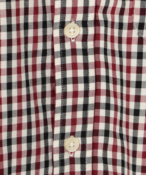 coen（コーエン）の「シェパードチェックレギュラーカラーシャツ（シャツ/ブラウス・メンズ・ブラウン/ワインレッド/ダークグリーン・LARGE/MEDIUM/X-LARGE/SMALL）」の8枚目の写真