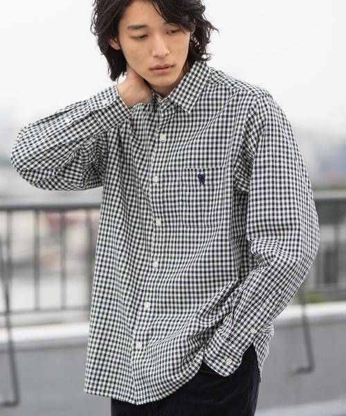 coen（コーエン）の「シェパードチェックレギュラーカラーシャツ（シャツ/ブラウス・メンズ・ブラウン/ワインレッド/ダークグリーン・LARGE/MEDIUM/X-LARGE/SMALL）」の16枚目の写真