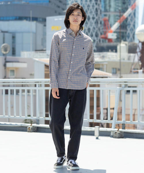 coen（コーエン）の「シェパードチェックレギュラーカラーシャツ（シャツ/ブラウス・メンズ・ブラウン/ワインレッド/ダークグリーン・LARGE/MEDIUM/X-LARGE/SMALL）」の20枚目の写真