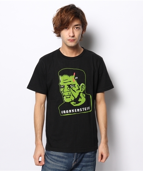 WEGO（ウィゴー）の「WEGO/モンスターTシャツ（Tシャツ/カットソー・メンズ・ホワイト/ブラック・LARGE/MEDIUM）」の3枚目の写真