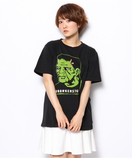 WEGO（ウィゴー）の「WEGO/モンスターTシャツ（Tシャツ/カットソー・メンズ・ホワイト/ブラック・LARGE/MEDIUM）」の10枚目の写真