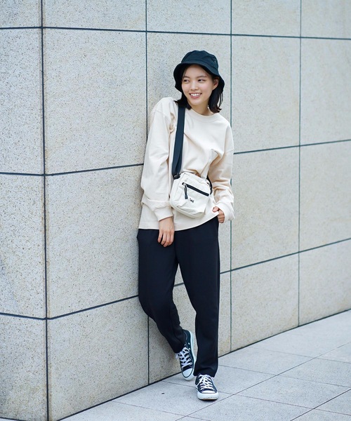 Lee（リー）の「【LEE/リー】キャンバスミニショルダー　ブランドロゴ　刺繍（ショルダーバッグ・レディース・ブラック/ワイン/ベージュ/オフホワイト/グレー/ピンク/ネイビー・FREE）」の11枚目の写真