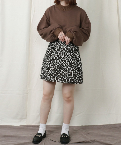 PairPair(ペアペア)の「リブ付きハイネックプルオーバー(スウェット・レディース・ブラック/ベージュ/アイボリー/モカ/ブラウン系その他/ライトグリーン/スモークピンク・FREE)」の10枚目の写真