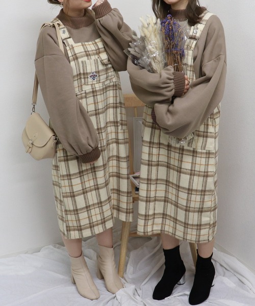 PairPair(ペアペア)の「リブ付きハイネックプルオーバー(スウェット・レディース・ブラック/ベージュ/アイボリー/モカ/ブラウン系その他/ライトグリーン/スモークピンク・FREE)」の22枚目の写真