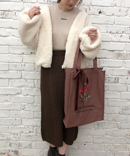 one after another NICE CLAUP（ワンアフターアナザーナイスクラップ）の「アソートキャンバストート（トートバッグ・レディース・アイボリー/ブラック系その他/ブラウン/ベージュ系その他・FREE）」の16枚目の写真