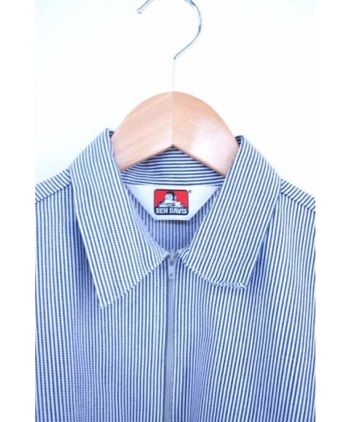 ブランド古着】ヒッコリーストライプハーフジップシャツ（シャツ