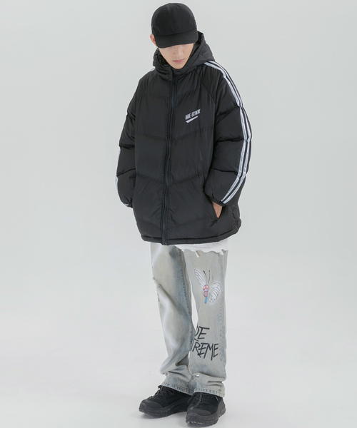 Ressaca（レサーカ）の「ハイボリューム ラインダウンジャケット（ダウンジャケット/コート・メンズ・ブラック/オレンジ/カモフラージュ・M/L/XL）」の8枚目の写真