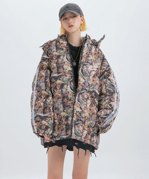 Ressaca（レサーカ）の「ハイボリューム ラインダウンジャケット（ダウンジャケット/コート・メンズ・ブラック/オレンジ/カモフラージュ・M/L/XL）」の17枚目の写真