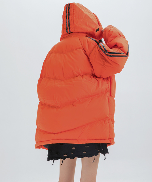 Ressaca（レサーカ）の「ハイボリューム ラインダウンジャケット（ダウンジャケット/コート・メンズ・ブラック/オレンジ/カモフラージュ・M/L/XL）」の21枚目の写真