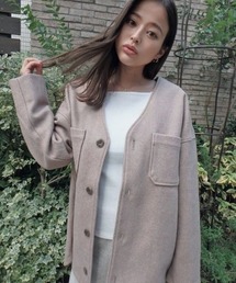 TRUNC 88�i�g�����N�G�C�e�B�[�G�C�g�j�́uNo Collar Shirt Jacket�i�m�[�J���[�W���P�b�g�j�v