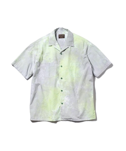 MR.OLIVE(ミスターオリーブ)の「コンパクト タイプライター/ハンドメイド タイダイ オープンカラーシャツ(オーバーシャツ)(シャツ/ブラウス・メンズ・ネイビー/パープル/ライム・SMALL/MEDIUM/LARGE)」の10枚目の写真