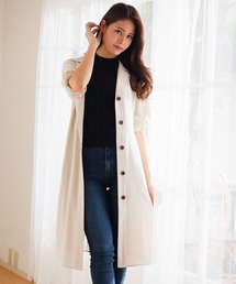 LIPSERVICE | バックプリーツシアーロングシャツ(シャツ/ブラウス)