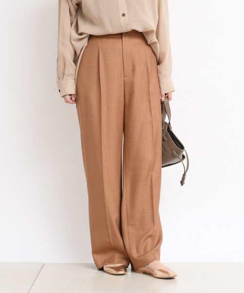 DouDou（ドゥドゥ）の「麻調合繊センプレパンツ（その他パンツ・レディース・オフホワイト/ミント/モカ/ピンク・38/36）」の7枚目の写真