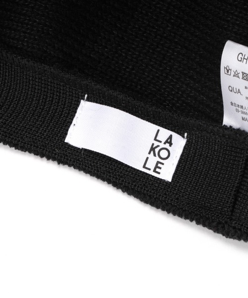 LAKOLE（ラコレ）の「サーモベレー帽 / LAKOLE（ハンチング/ベレー帽・レディース・ブラック/ベージュ/グレー・FREE）」の8枚目の写真
