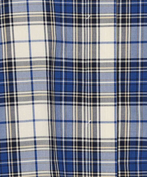 SHIPS(シップス)の「チェックノーカラーコート(ノーカラーコート・レディース・ブルー・ONE SIZE)」の10枚目の写真