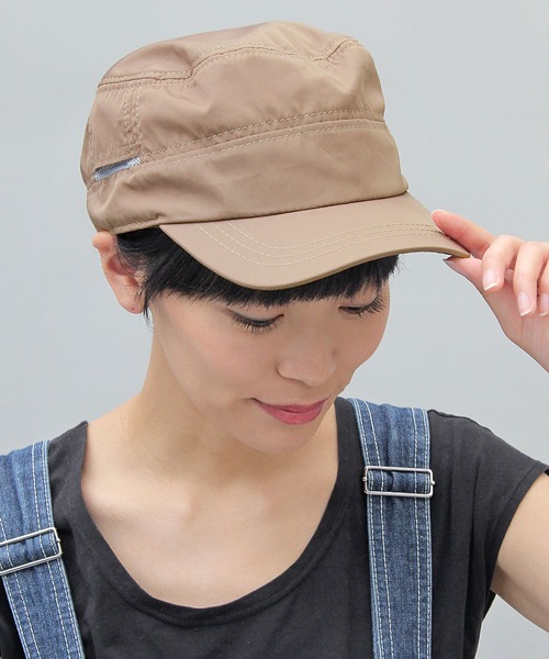 A.M.S.（エーエムエス）の「撥水加工ポリエステル ワークキャップ 深め 99.9%UVカットモデル（キャップ・メンズ・ブラック/ベージュ/ネイビー/グレー/カーキ/ブルー/ブラック系その他/グリーン系その他/ブラック系その他2/ベージュ系その他2/グリーン系その他2/ブルー系その他2・FREE）」の5枚目の写真