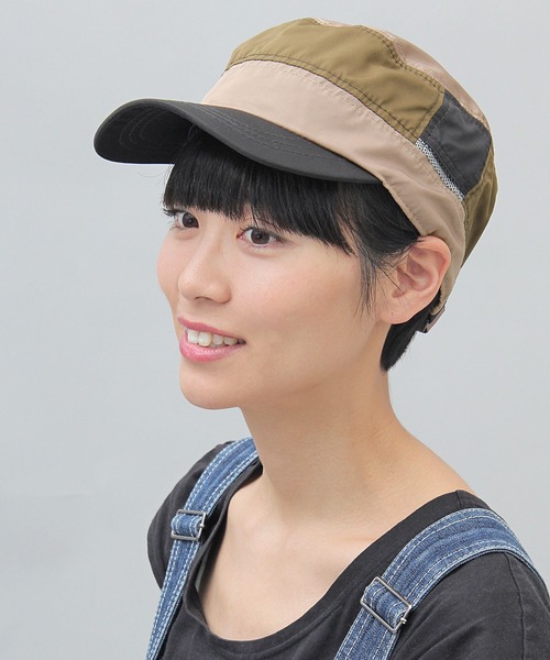 A.M.S.（エーエムエス）の「撥水加工ポリエステル ワークキャップ 深め 99.9%UVカットモデル（キャップ・メンズ・ブラック/ベージュ/ネイビー/グレー/カーキ/ブルー/ブラック系その他/グリーン系その他/ブラック系その他2/ベージュ系その他2/グリーン系その他2/ブルー系その他2・FREE）」の2枚目の写真