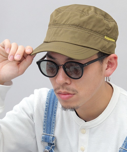 A.M.S.（エーエムエス）の「撥水加工ポリエステル ワークキャップ 深め 99.9%UVカットモデル（キャップ・メンズ・ブラック/ベージュ/ネイビー/グレー/カーキ/ブルー/ブラック系その他/グリーン系その他/ブラック系その他2/ベージュ系その他2/グリーン系その他2/ブルー系その他2・FREE）」の7枚目の写真