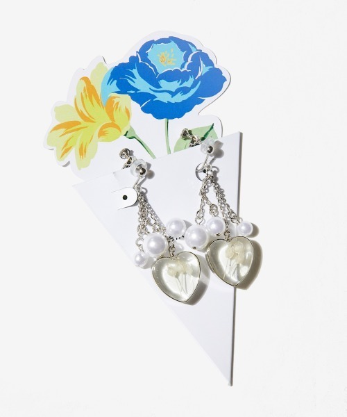 rehacer(レアセル)の「rehacer : Heart Pearl Earrings Made in Japan / ハート パール イヤリング メイドインジャパン(イヤリング・レディース・ゴールド/シルバー・FREE)」の6枚目の写真