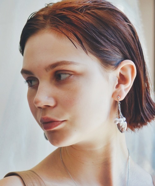rehacer(レアセル)の「rehacer : Heart Pearl Earrings Made in Japan / ハート パール イヤリング メイドインジャパン(イヤリング・レディース・ゴールド/シルバー・FREE)」の8枚目の写真