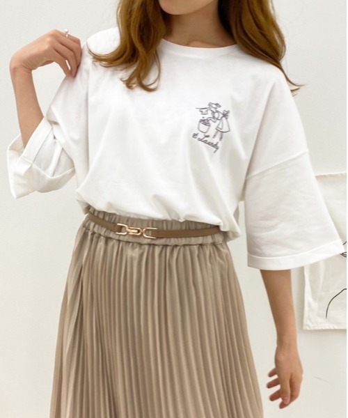 apres jour(アプレジュール)の「アソートロールアップT6【ZOZOTOWN限定アイテム】(Tシャツ/カットソー・レディース・オフホワイト/ライトホワイト/ミント/モカ/ブラック/ダークブルー/アイボリー/ホワイト/ホワイト系その他/その他・フリー)」の15枚目の写真