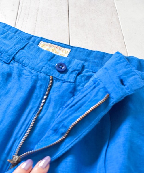 JOEY FACTORY(ジョーイファクトリー)の「/JOEY FACTORY/LINEN SHORTS(その他パンツ・メンズ・グリーン/ブルー/ホワイト/レッド・LARGE/MEDIUM/X-LARGE)」の12枚目の写真