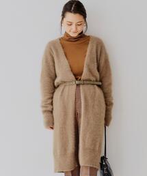 green label relaxing | FFC へアリー ロング カーディガン(カーディガン/ボレロ)