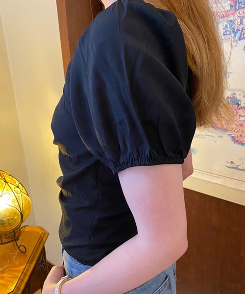 SPIGA（スピーガ）の「ｶｼｭｸｰﾙﾃﾞｻﾞｲﾝTOPS（シャツ/ブラウス・レディース・ホワイト/ブラック・FREE）」の7枚目の写真