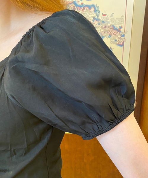 SPIGA（スピーガ）の「ｶｼｭｸｰﾙﾃﾞｻﾞｲﾝTOPS（シャツ/ブラウス・レディース・ホワイト/ブラック・FREE）」の5枚目の写真