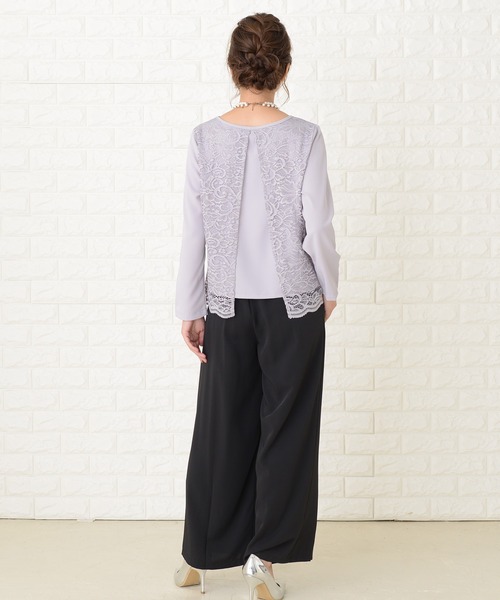 Lace Ladies(レースレディース)の「長袖レースパンツドレスパーティードレス(その他パンツ・レディース・グレー/ネイビー/ブラック・S/XL/L/M/XXL)」の14枚目の写真