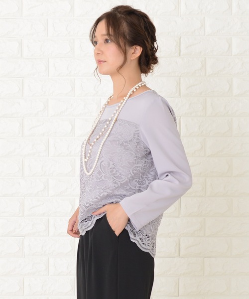Lace Ladies(レースレディース)の「長袖レースパンツドレスパーティードレス(その他パンツ・レディース・グレー/ネイビー/ブラック・S/XL/L/M/XXL)」の17枚目の写真