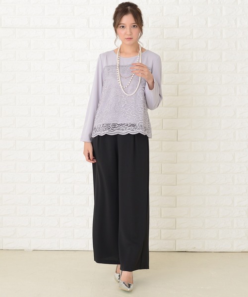 Lace Ladies(レースレディース)の「長袖レースパンツドレスパーティードレス(その他パンツ・レディース・グレー/ネイビー/ブラック・S/XL/L/M/XXL)」の18枚目の写真