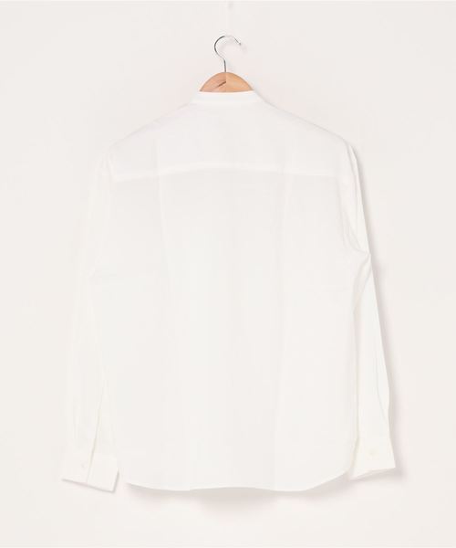 WEGO（ウィゴー）の「WEGO/バンドカラーシャツ（シャツ/ブラウス・メンズ・ホワイト/サックスブルー/ピンク・MEDIUM/LARGE）」の4枚目の写真