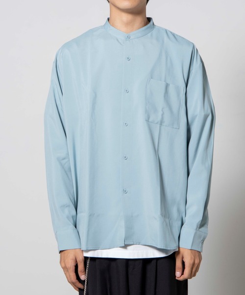 WEGO（ウィゴー）の「WEGO/バンドカラーシャツ（シャツ/ブラウス・メンズ・ホワイト/サックスブルー/ピンク・MEDIUM/LARGE）」の15枚目の写真