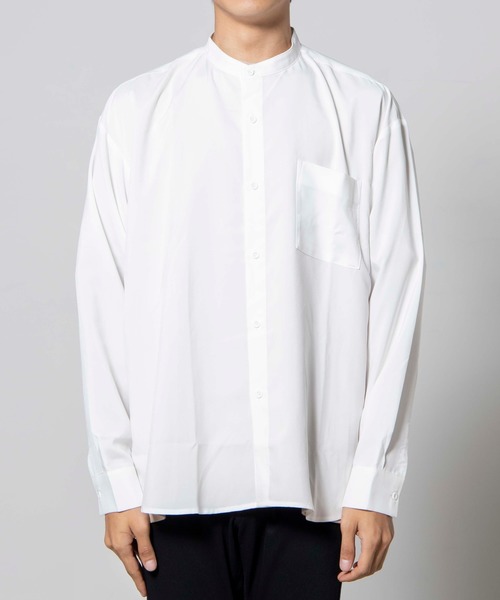 WEGO（ウィゴー）の「WEGO/バンドカラーシャツ（シャツ/ブラウス・メンズ・ホワイト/サックスブルー/ピンク・MEDIUM/LARGE）」の14枚目の写真