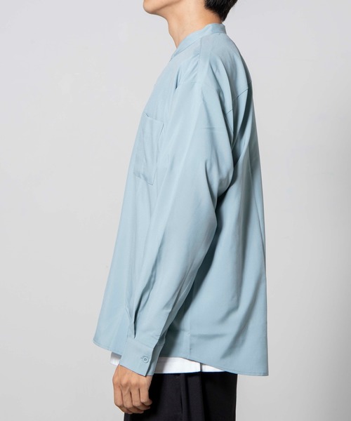 WEGO（ウィゴー）の「WEGO/バンドカラーシャツ（シャツ/ブラウス・メンズ・ホワイト/サックスブルー/ピンク・MEDIUM/LARGE）」の17枚目の写真