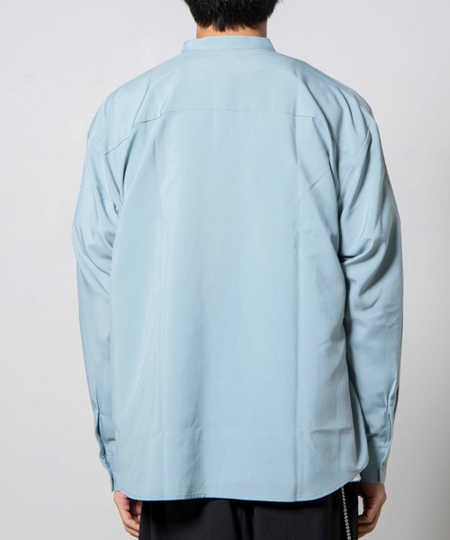 WEGO（ウィゴー）の「WEGO/バンドカラーシャツ（シャツ/ブラウス・メンズ・ホワイト/サックスブルー/ピンク・MEDIUM/LARGE）」の18枚目の写真