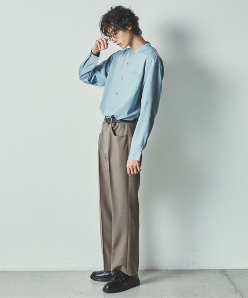 WEGO（ウィゴー）の「WEGO/バンドカラーシャツ（シャツ/ブラウス・メンズ・ホワイト/サックスブルー/ピンク・MEDIUM/LARGE）」の21枚目の写真