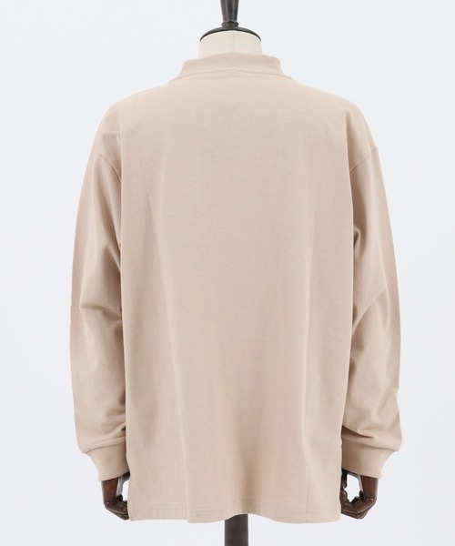 CAMBIO(カンビオ)の「mlt3116-モックネックL-Sカットソー(Tシャツ/カットソー・メンズ・ホワイト/ブラック/サンドベージュ・M/L/XL)」の22枚目の写真