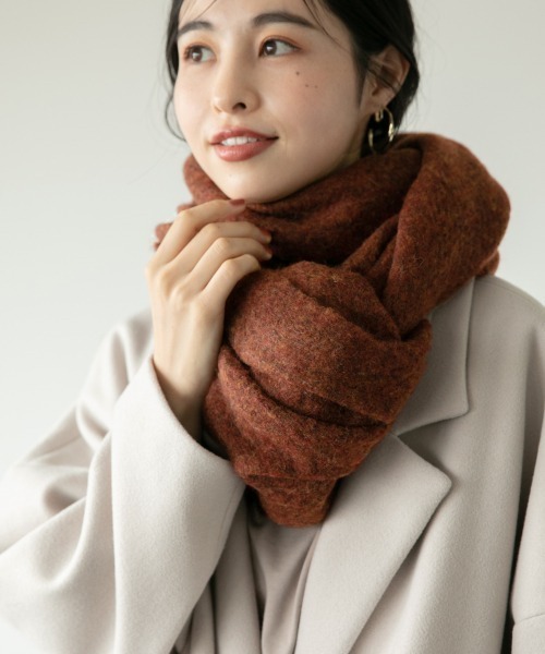 LOWRYS FARM(ローリーズファーム)の「メランジストール 891784(ストール/ショール・レディース・ブラウン/ベージュ/ネイビー・FREE)」の2枚目の写真