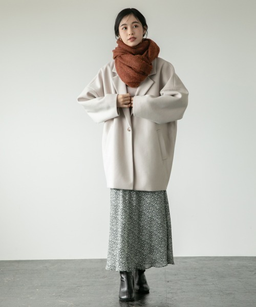 LOWRYS FARM(ローリーズファーム)の「メランジストール 891784(ストール/ショール・レディース・ブラウン/ベージュ/ネイビー・FREE)」の4枚目の写真