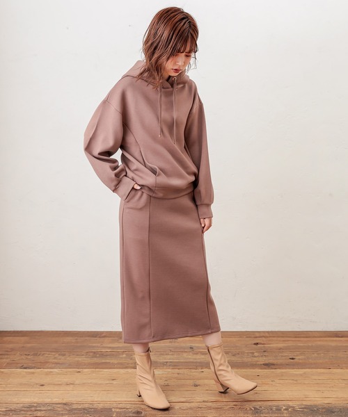 natural couture（ナチュラルクチュール）の「ふわもちラテスカート（スカート・レディース・ベージュ/ブラウン/ピンクベージュ/グレイッシュベージュ/アイボリー・FREE）」の15枚目の写真