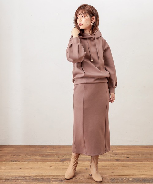 natural couture（ナチュラルクチュール）の「ふわもちラテスカート（スカート・レディース・ベージュ/ブラウン/ピンクベージュ/グレイッシュベージュ/アイボリー・FREE）」の21枚目の写真