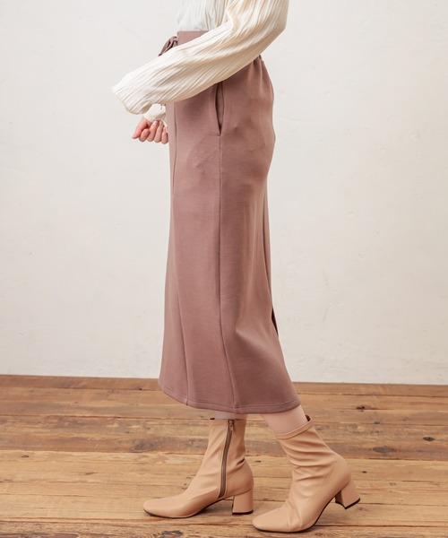 natural couture（ナチュラルクチュール）の「ふわもちラテスカート（スカート・レディース・ベージュ/ブラウン/ピンクベージュ/グレイッシュベージュ/アイボリー・FREE）」の10枚目の写真