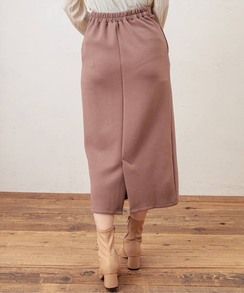 natural couture（ナチュラルクチュール）の「ふわもちラテスカート（スカート・レディース・ベージュ/ブラウン/ピンクベージュ/グレイッシュベージュ/アイボリー・FREE）」の8枚目の写真