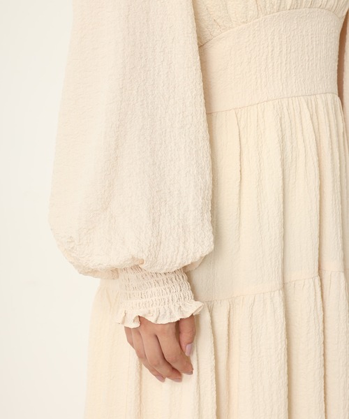 one after another NICE CLAUP（ワンアフターアナザーナイスクラップ）の「【WEB限定】ティアードロングワンピース（ワンピース・レディース・ブラウン/アイボリー/チェック・FREE）」の16枚目の写真