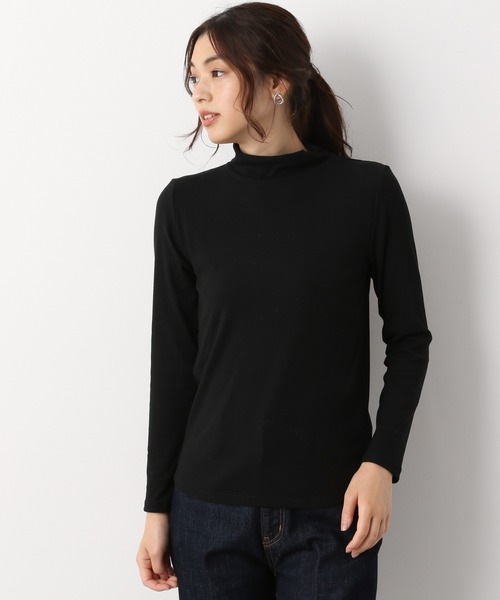 GLOBAL WORK(グローバルワーク)の「BEAUTEEスタンドプルオーバー長袖/894900(Tシャツ/カットソー・レディース・ブラック/オフホワイト/キャメル・MEDIUM/LARGE)」の9枚目の写真