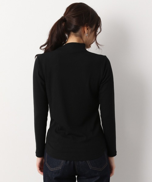 GLOBAL WORK(グローバルワーク)の「BEAUTEEスタンドプルオーバー長袖/894900(Tシャツ/カットソー・レディース・ブラック/オフホワイト/キャメル・MEDIUM/LARGE)」の11枚目の写真